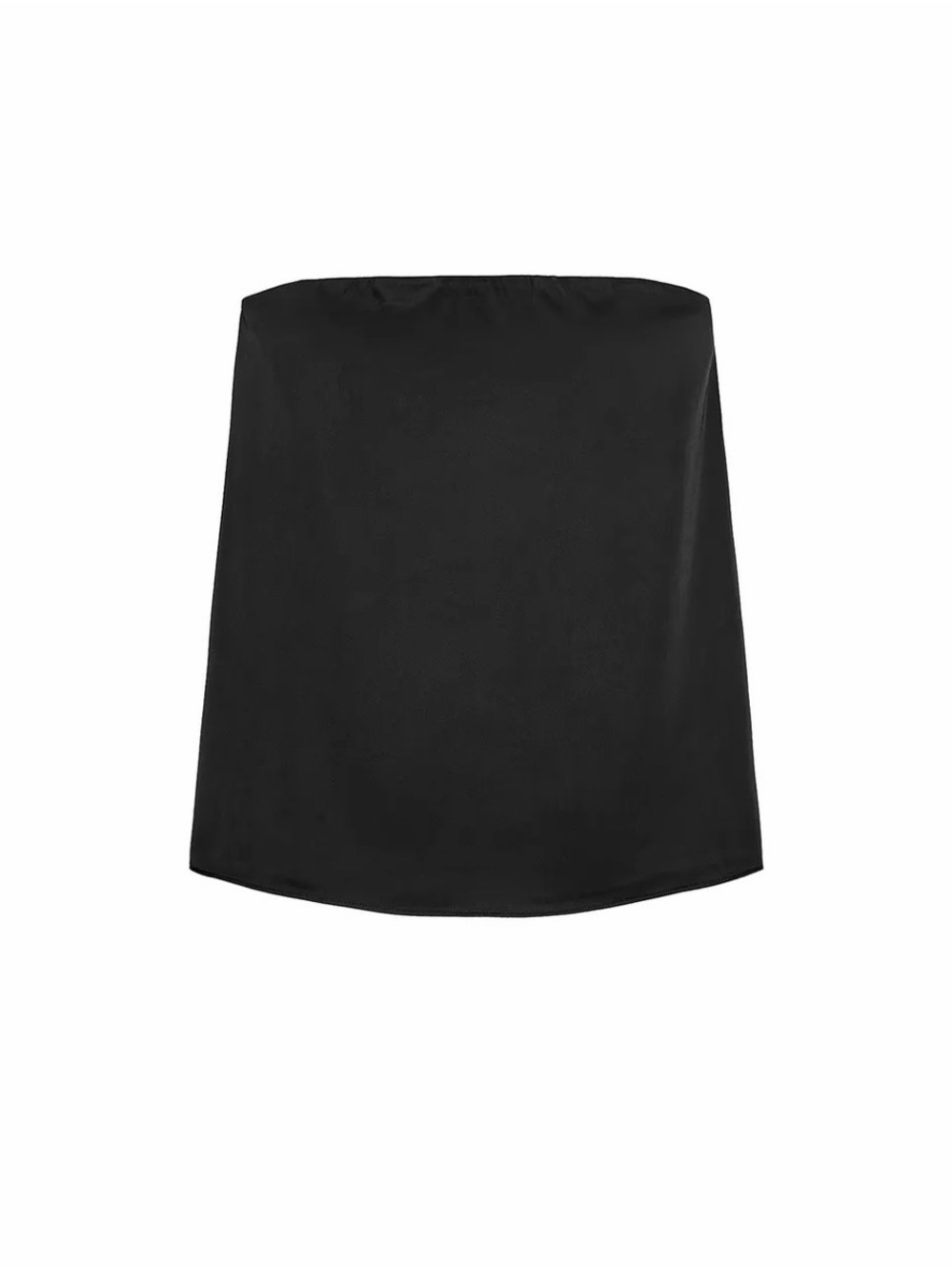Zara Black Strapless silk top - Picture 1 of 1